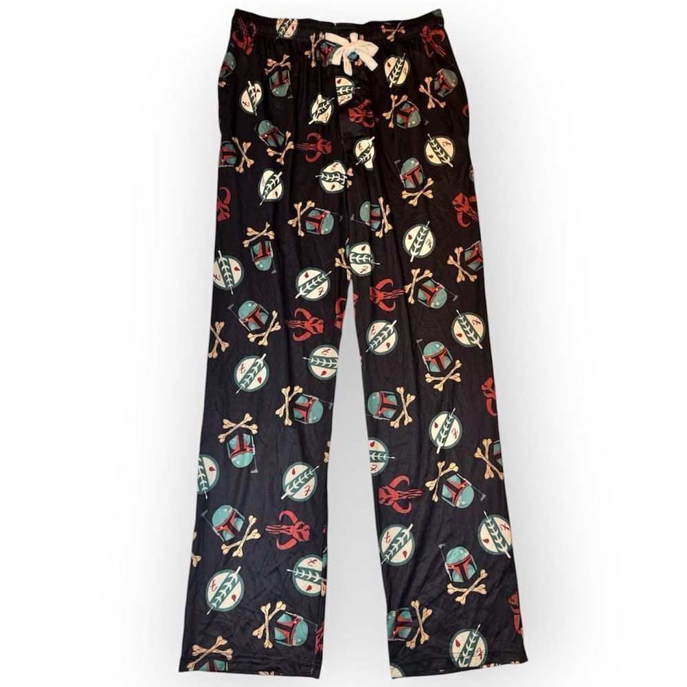 Star Wars Men’s Black Pants with Colorful Design Size Medium